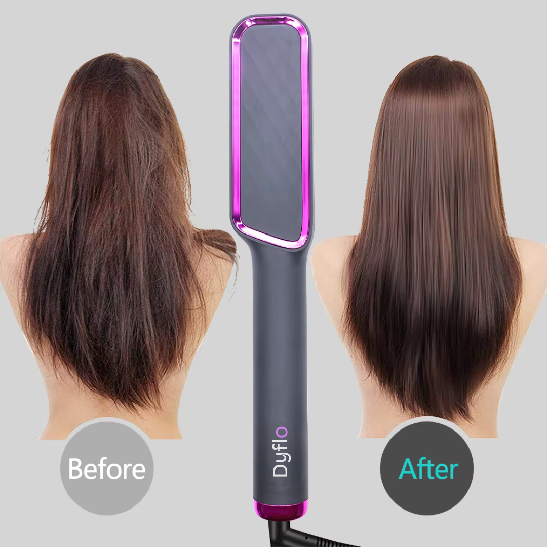 Brushflo X1 - Heated Hair Straightening Brush