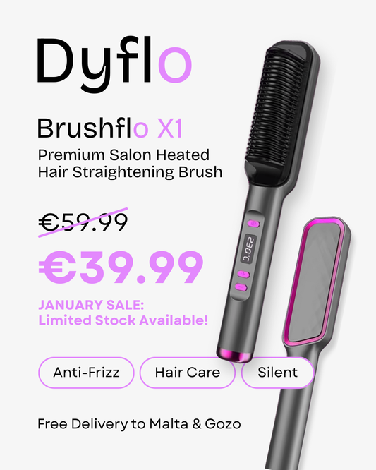 Brushflo X1 - Heated Hair Straightening Brush